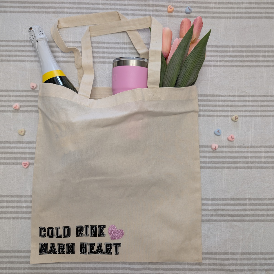 Hockey Mom Market Bag - Cold rink, warm heart